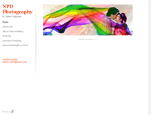 Tablet Screenshot of npdwedding.daportfolio.com