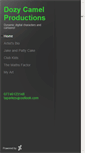 Mobile Screenshot of dozycamelproductions.daportfolio.com