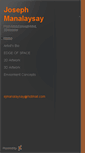 Mobile Screenshot of josephmanalaysay.daportfolio.com