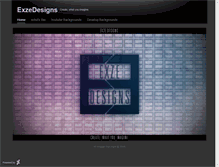 Tablet Screenshot of exzedesigns.daportfolio.com