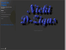 Tablet Screenshot of nickidzigns.daportfolio.com