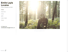 Tablet Screenshot of emilielaylalovaine.daportfolio.com