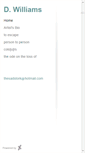 Mobile Screenshot of d-williams.daportfolio.com