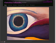 Tablet Screenshot of christinacollandraartist.daportfolio.com