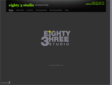 Tablet Screenshot of eighty3studio.daportfolio.com