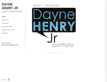 Tablet Screenshot of daynehenryjr.daportfolio.com